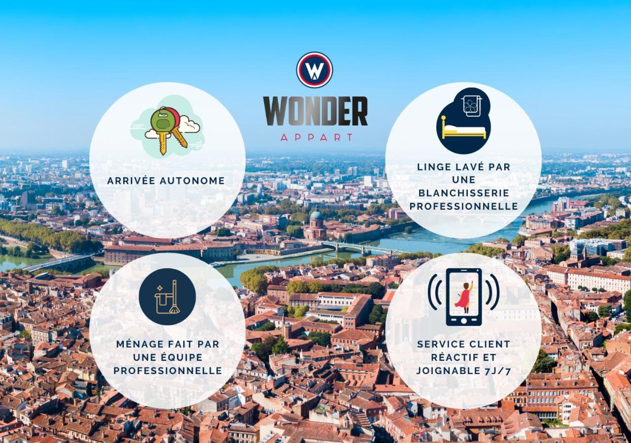 Wonder Appart' 402 - Vue Sur Garonne Toulouse Dış mekan fotoğraf
